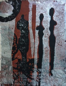 Zusammen von Bettina Bradt Druck und Paper Art