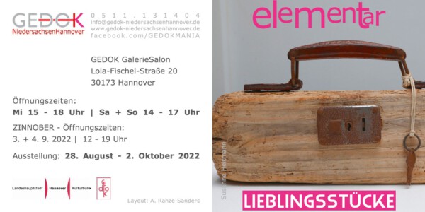 Gemeinschaftsausstellung "elementar – Lieblingsstücke" der GEDOK Hannover